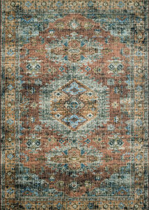 Skye SKY-07 Terracotta/Sky Area Rug