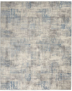 Solace SLA03 Ivory/Grey/Blue Area Rug