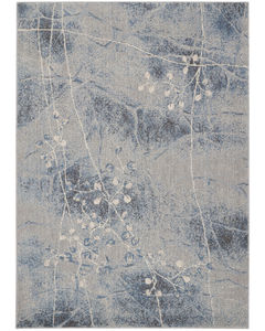 Somerset ST74 Silver/Blue Area Rug