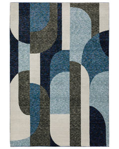 Strada str03 Blue/Grey Area Rug