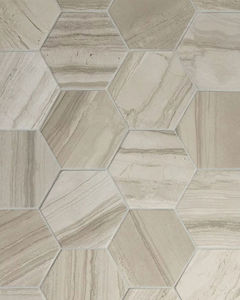 Stria Beige Porcelain Matte Marble Tile