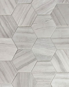 Stria Grey Porcelain Matte Marble Tile