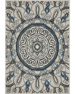 Torrey 72j Beige/Blue Area Rug
