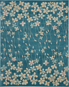 Tranquil TRA04 Turquoise Area Rug
