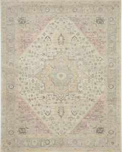 Tranquil TRA06 Ivory/Pink Area Rug