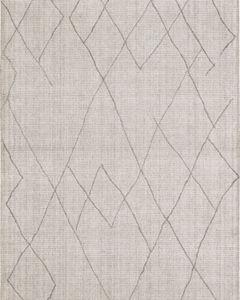 Tangier Tribal Diamond Silver Area Rug