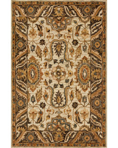 Victoria VK-02 Ivory/Dk Taupe Area Rug