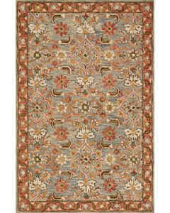 Victoria VK-10 Slate/Terracotta Area Rug
