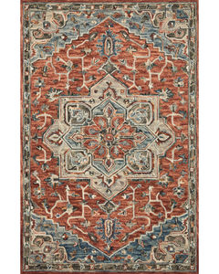 Victoria VK-15 Red/Multi Area Rug