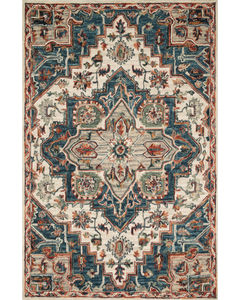 Victoria VK-16 Blue/Red Area Rug