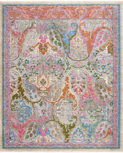 Vintage Harmony VHH03 Pink Multicolor Area Rug