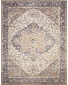 Vintage Washables VWS13 Ivory Purple Area Rug