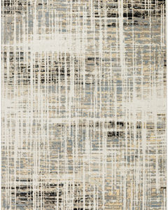 Washable Decor WSD07 Ivory Blue Area Rug