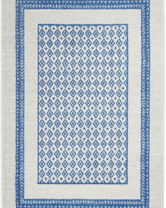 Whimsicle WHS13 Ivory Blue Area Rug