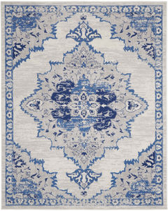 Whimsicle WHS14 Ivory Blue Area Rug