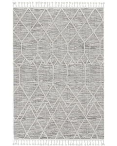 Willow 1102 Ivory Grey Honeycomb Area Rug