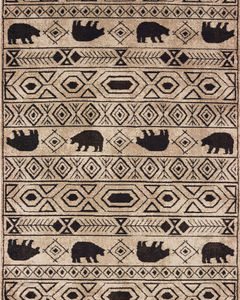 Woodlands 9651a Ivory/Black Area Rug