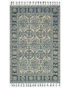 Zharah ZR-09 Mist/Blue Area Rug