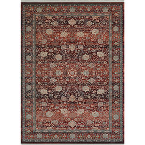 Kashimar Floral Vase Rust Area Rug