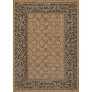Recife Garden Lattice Cocoa/Black Area Rug