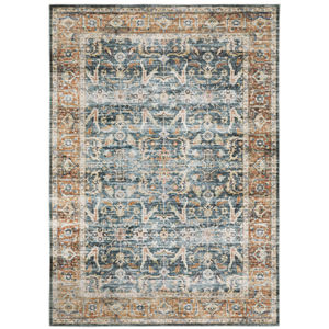 Charleston cha06 Blue/Rust Area Rug