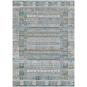 Siena Tessera Blue/Gold/Steel Area Rug