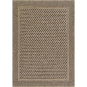 Naturalistic Symmetry Natural/Black Area Rug