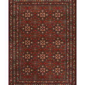 Old World Classic Royal Afghan Antique Red Rug