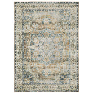 Charleston cha02 Blue/Gold Area Rug