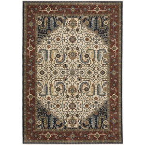 Aberdeen 752w Ivory/Red Area Rug