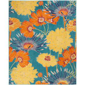 Allur ALR06 Turquoise Multicolor Area Rug
