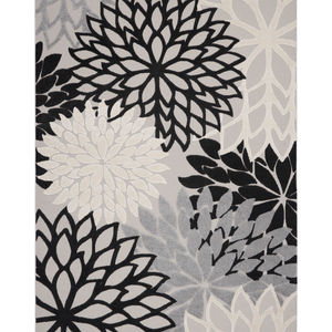 Aloha ALH05 Black White Area Rug