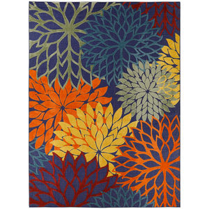 Aloha ALH05 Navy Multicolor Area Rug