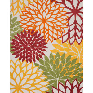 Aloha ALH05 Red Multi Colored Area Rug