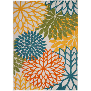 Aloha ALH05 Turquoise Multicolor Area Rug