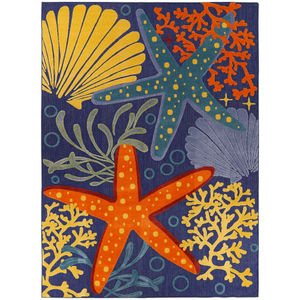 Aloha ALH24 Navy Multicolor Area Rug