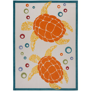 Aloha ALH27 Teal Multi Area Rug