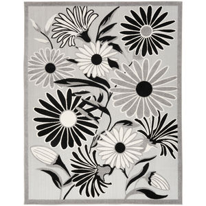 Aloha ALH33 Black White Area Rug