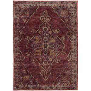 Andorra 7135e Red/Gold Area Rug