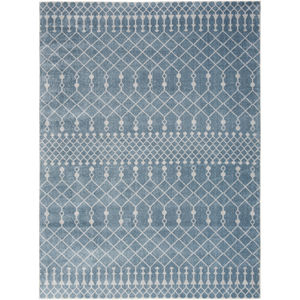 Astra Machine Washable ASW10 Blue Area Rug