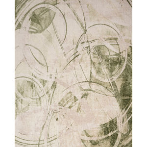Astra Machine Washable ASW14 Beige Green Rug