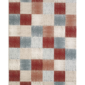 Avalon 5616 Brown Checkered Area Rug