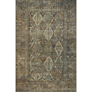 Banks BAN-05 Spice/Blue Area Rug