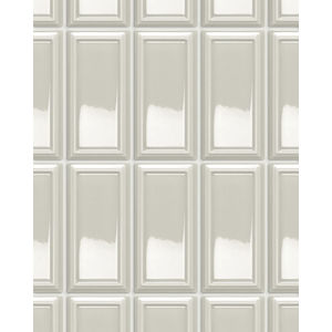 Baroque Pewter Glossy Ceramic Tile