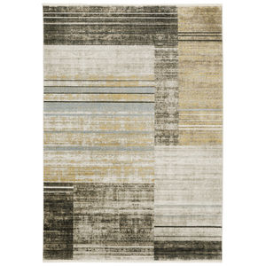 Bauer 90n Beige/Charcoal Area Rug