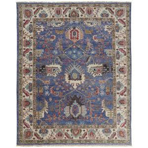 Beall 6708F Blue/Red Area Rug