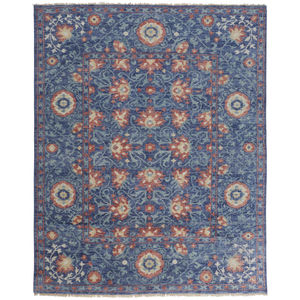 Beall 6713F Blue/Red Area Rug
