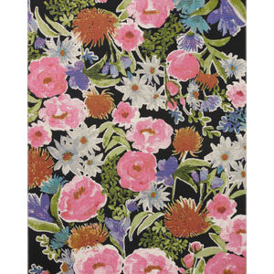 Botanical BOT-01 Black/Multi Area Rug