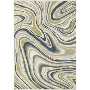 Branson br07a Ivory/Blue Area Rug
