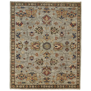 Carrington 6503F Gray/Gold/Red Area Rug